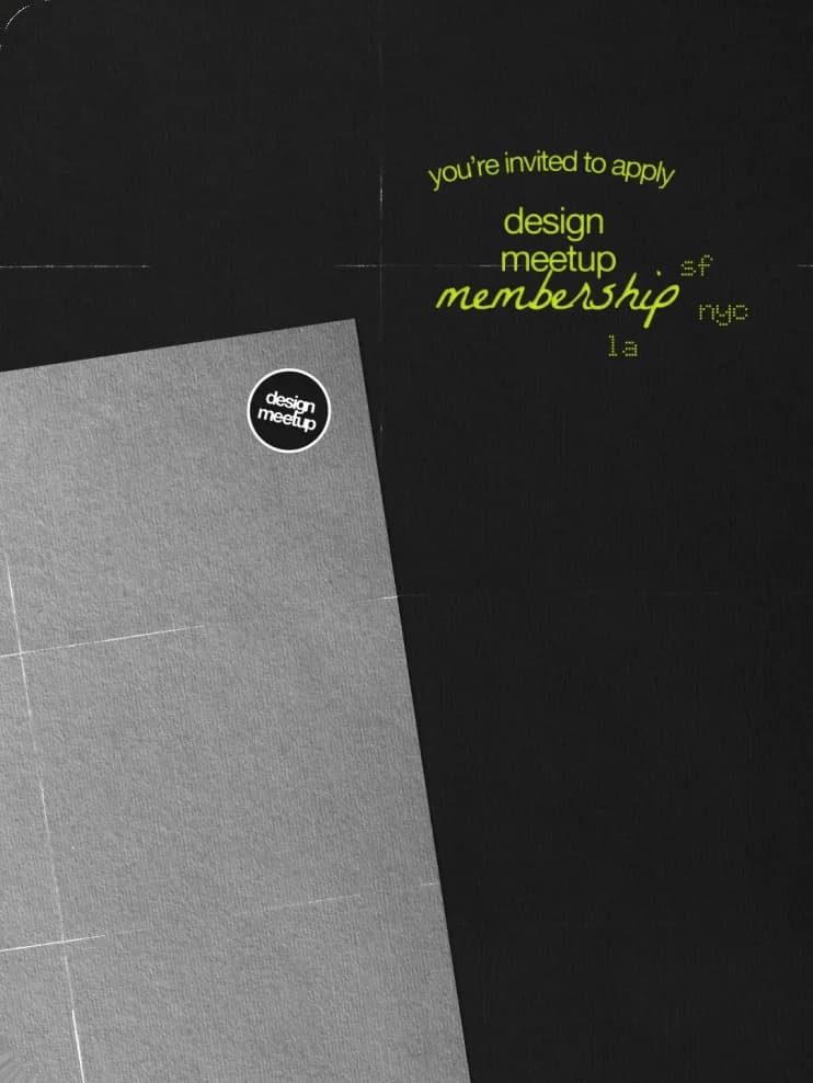 Membership Invite — Design Meetup Socials